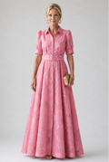 Hannah  | Belted Floral Maxi Dress